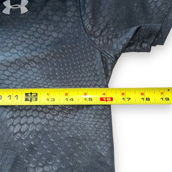 π2/$20π Under Armour Heatgear Kids' Short-sleeve Polo, Dark Gray, Loose Large - Picture 5 of 5